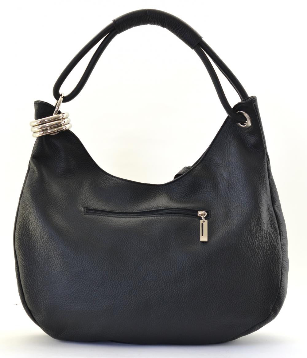 Sac à main en cuir grainé SAMOA Noir