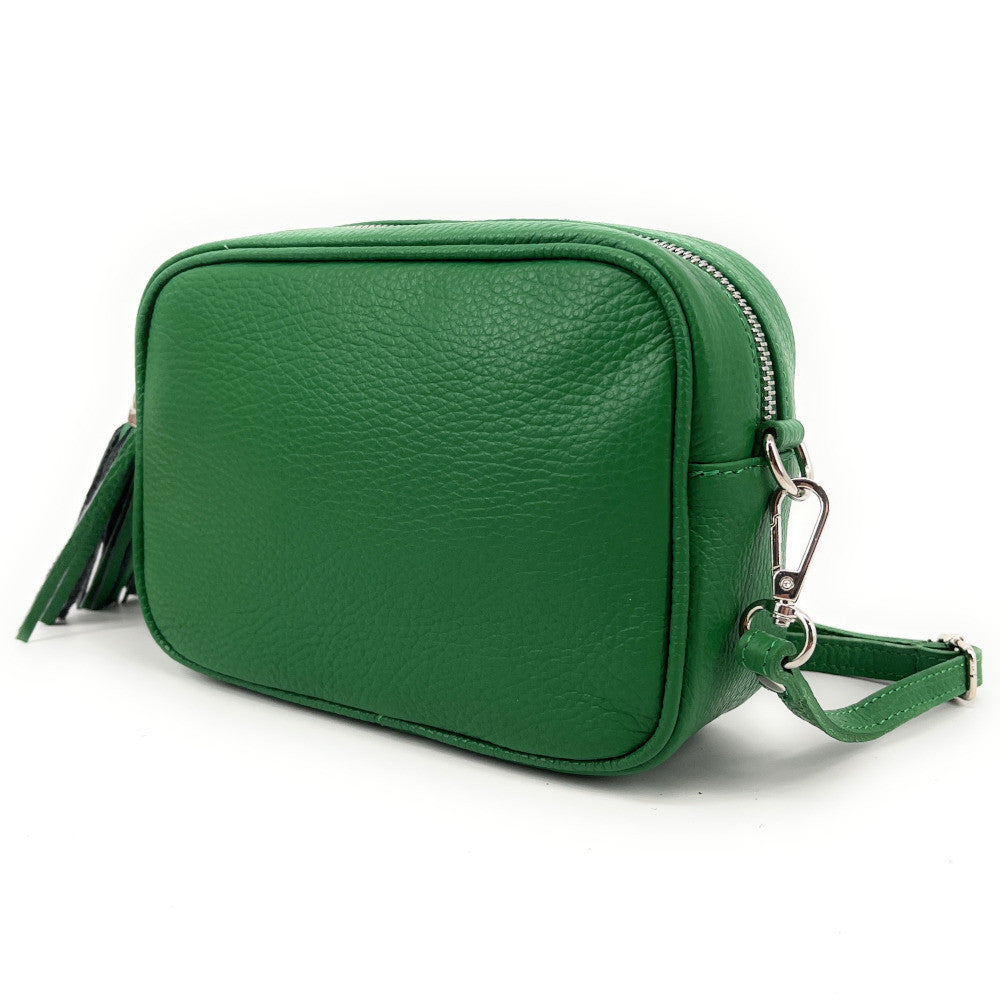 Sac à main en cuir grainé SEVILLE Vert anglais