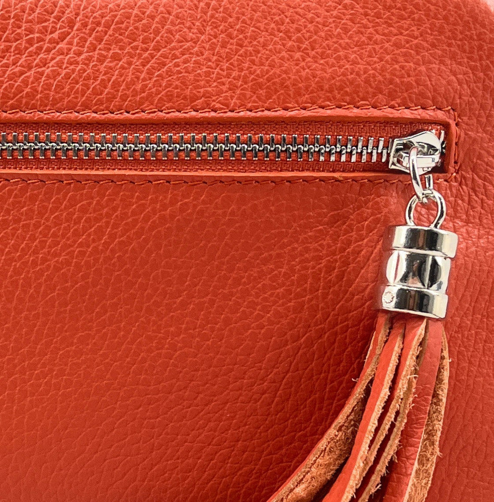 Sac à main en cuir grainé SEVILLE Orange