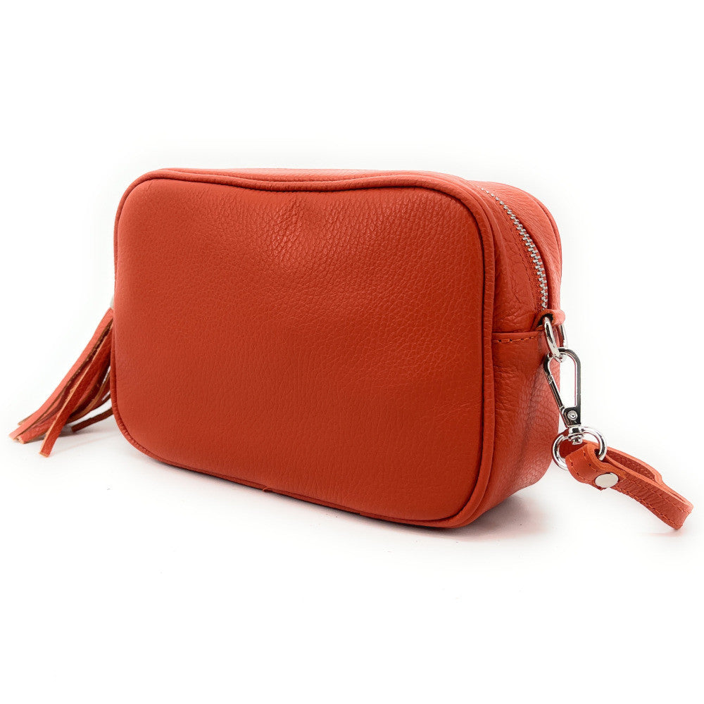 Sac à main en cuir grainé SEVILLE Orange