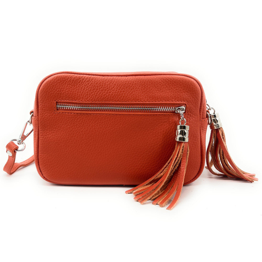 Sac à main en cuir grainé SEVILLE Orange