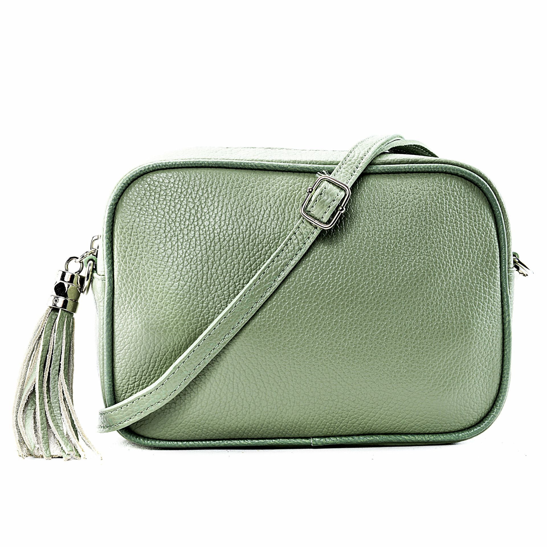 Sac à main en cuir grainé SEVILLE Vert pastel