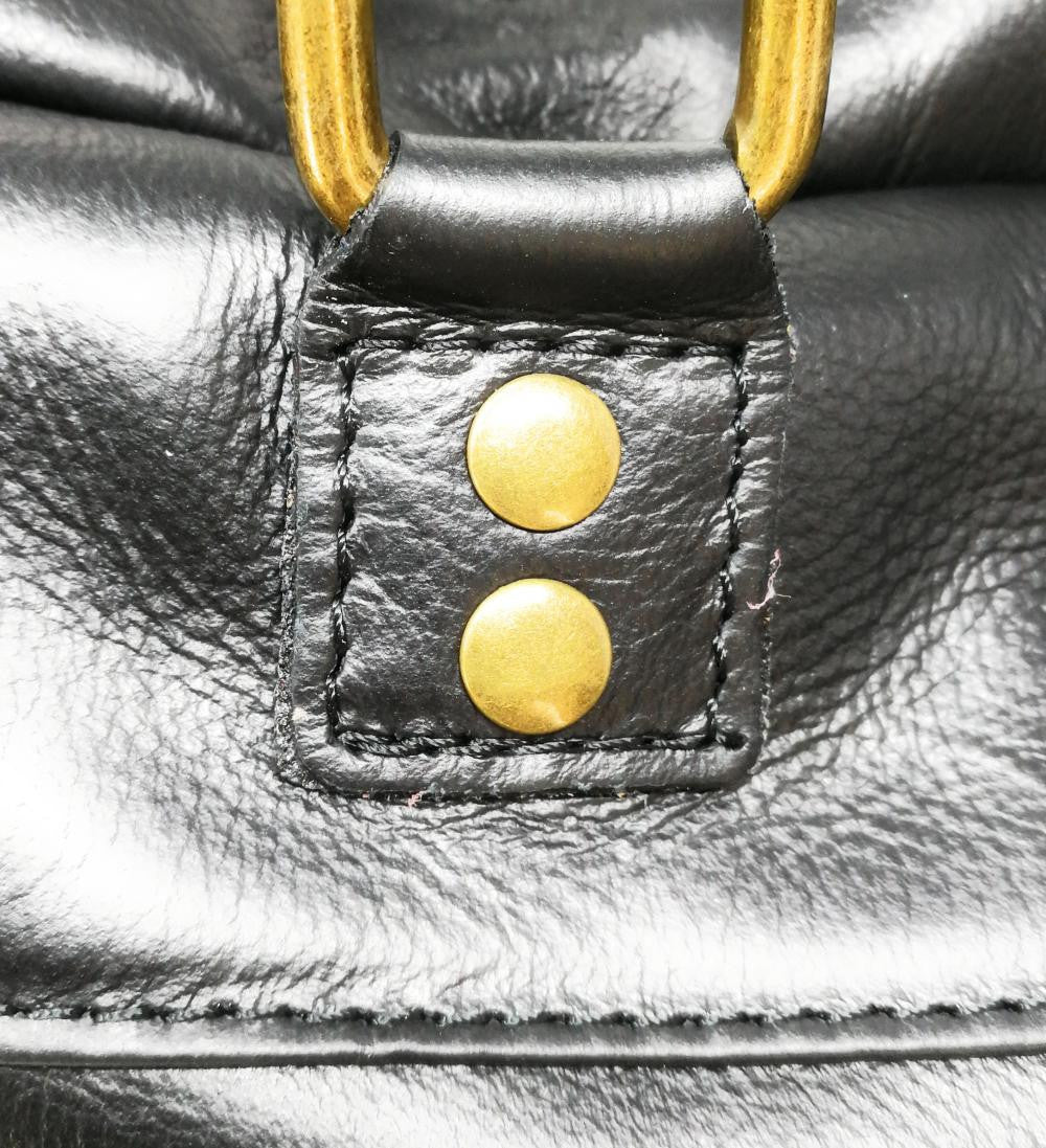 Sac à main en cuir lisse OMB MOSCOU Noir