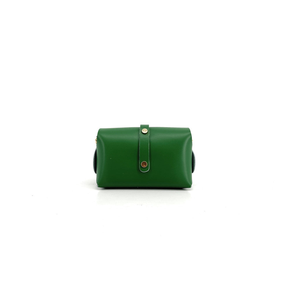 Mini sac à main en cuir lisse CANDY Vert anglais