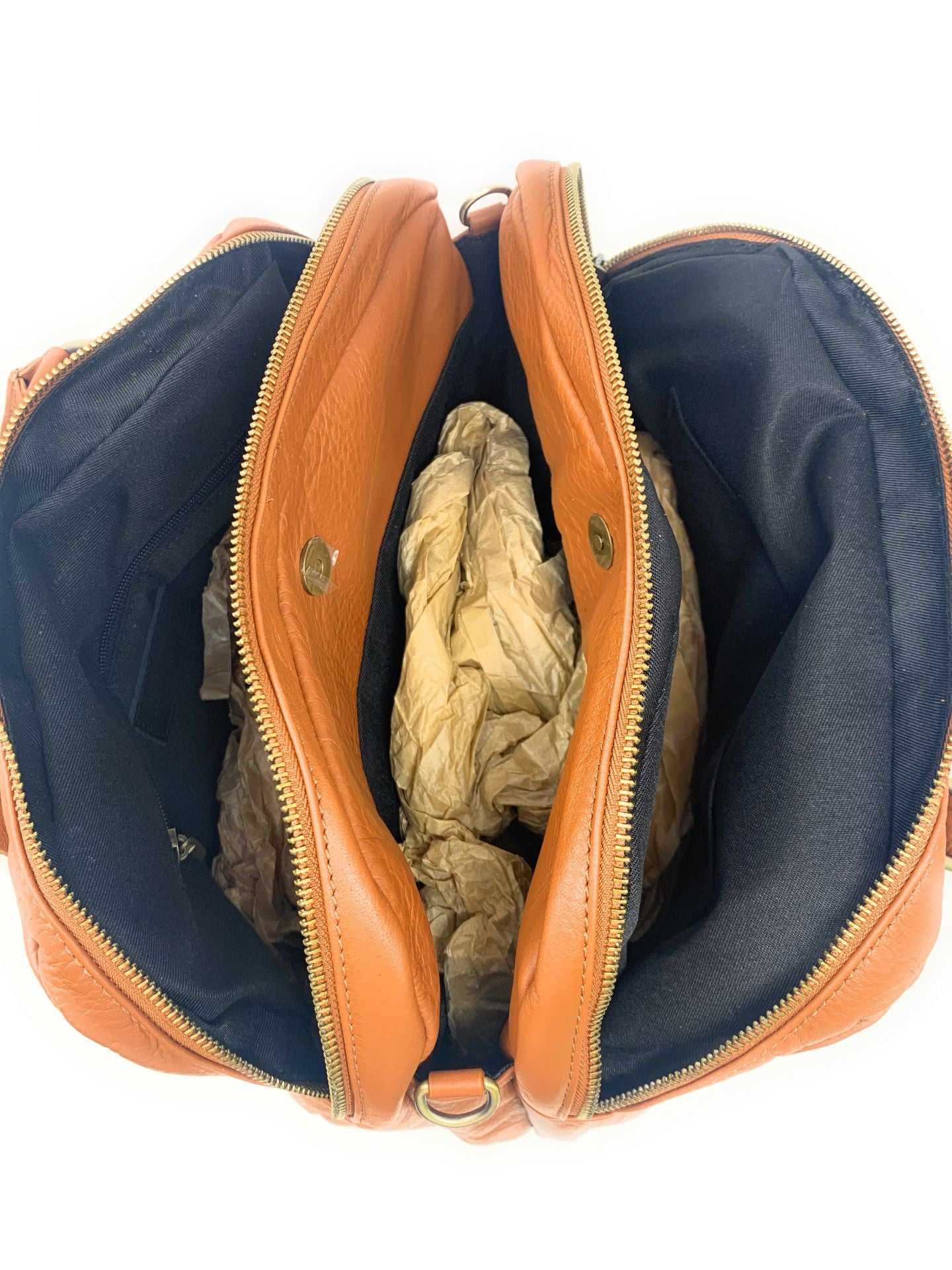 Sac bowling en cuir lisse VENDÔME Camel