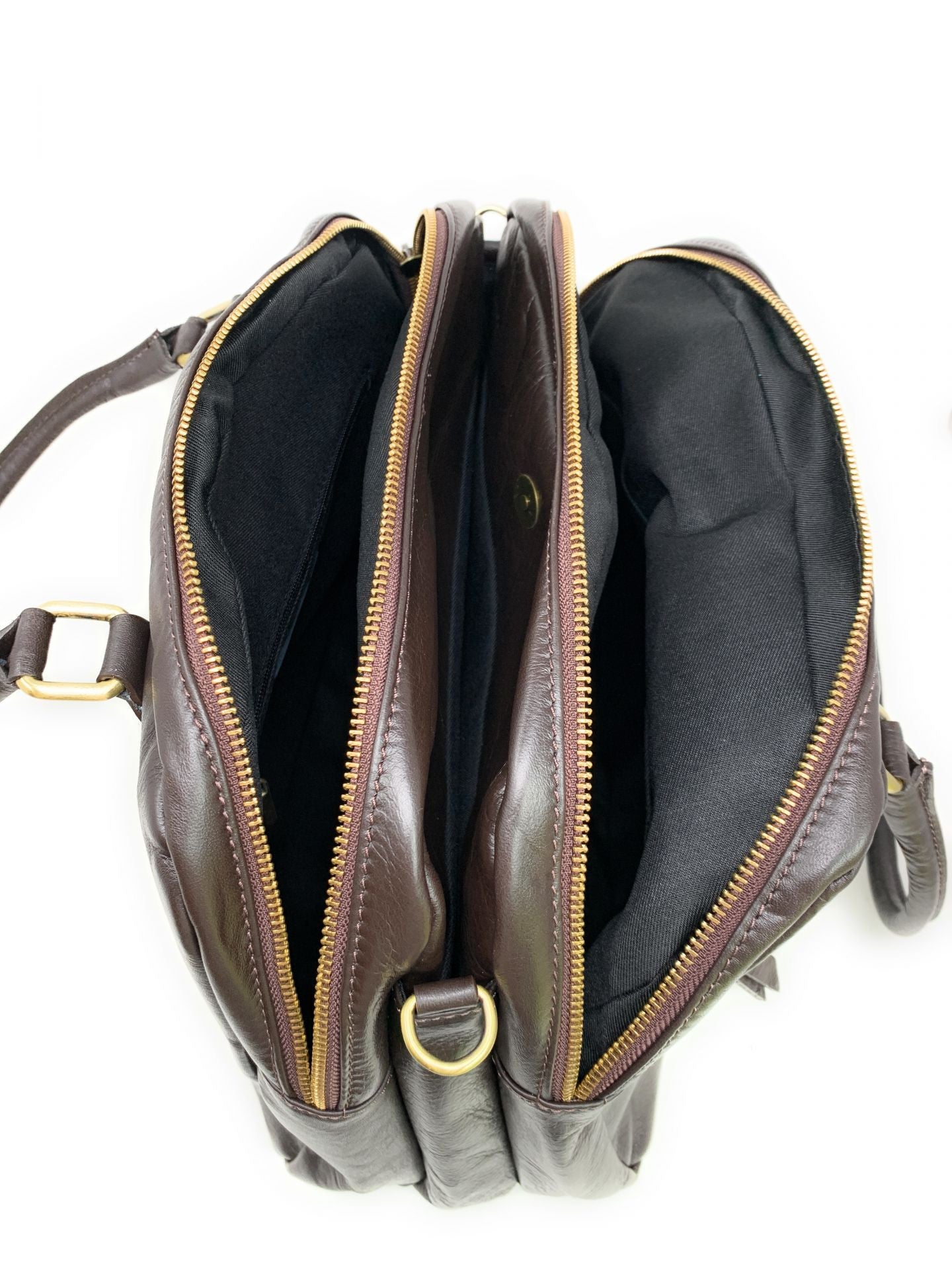 Sac bowling en cuir lisse VENDÔME Chocolat