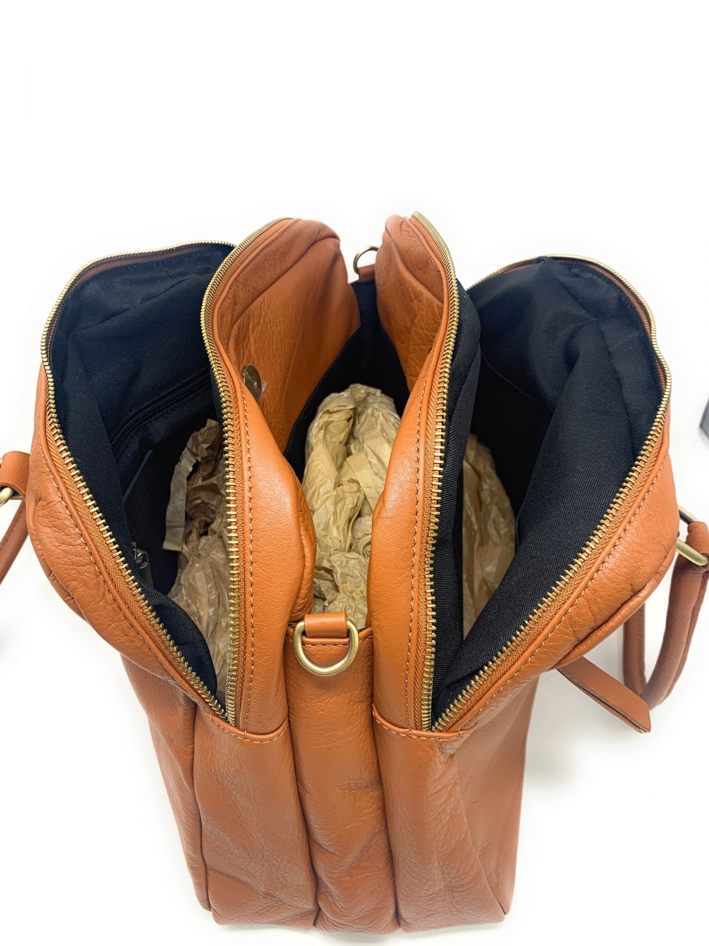 Sac bowling en cuir lisse VENDÔME Camel