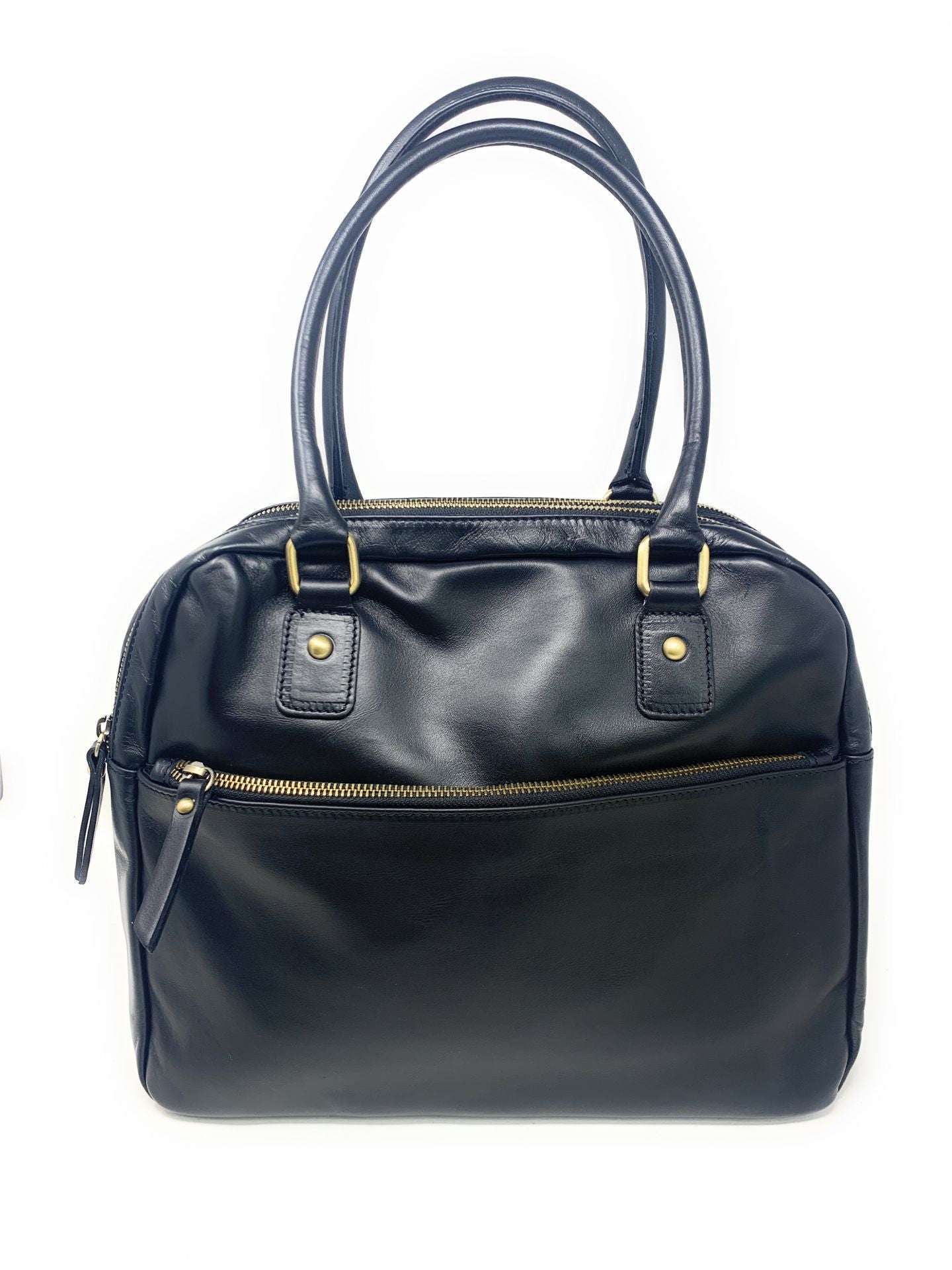 Sac bowling en cuir lisse VENDÔME Noir
