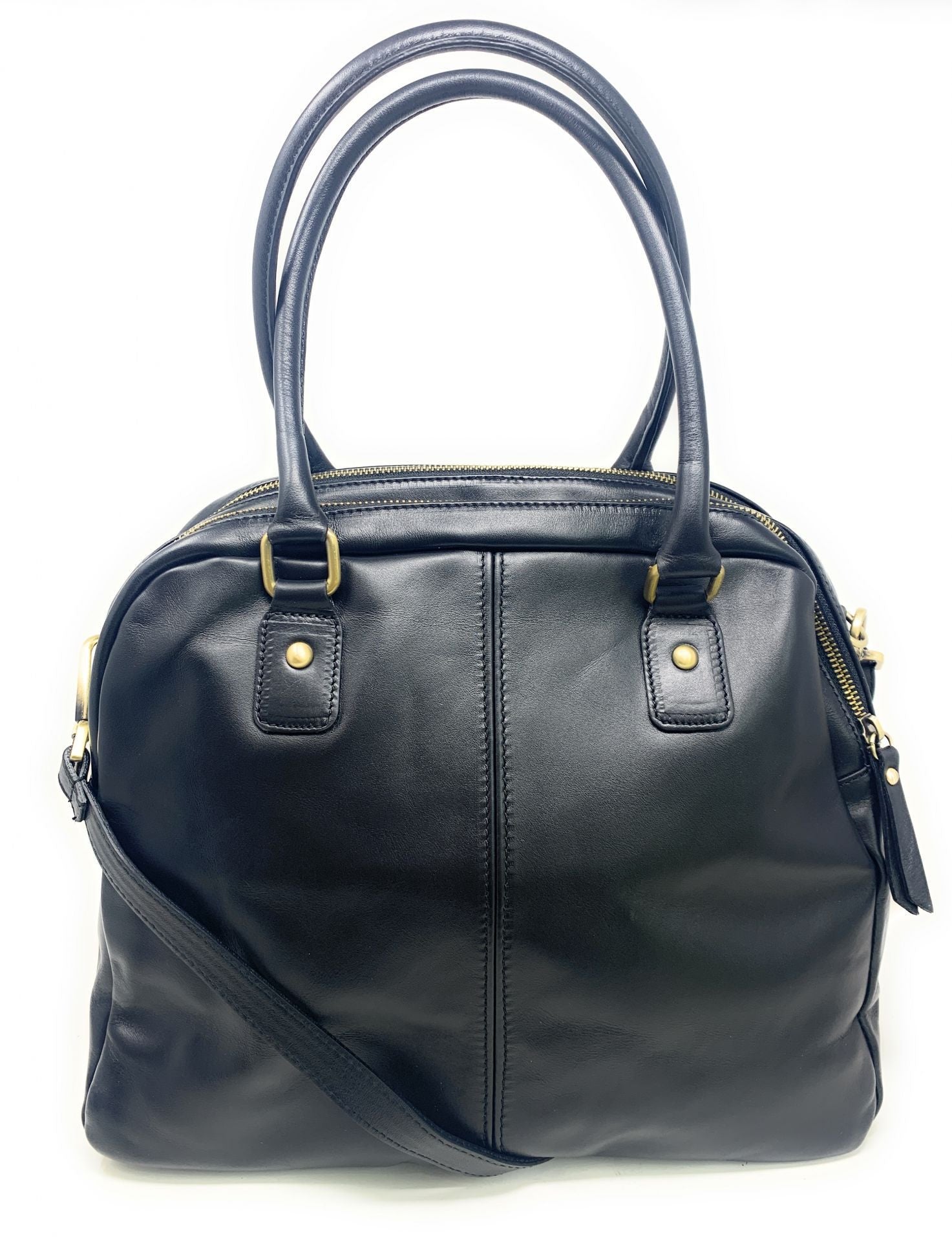 Sac bowling en cuir lisse VENDÔME Noir