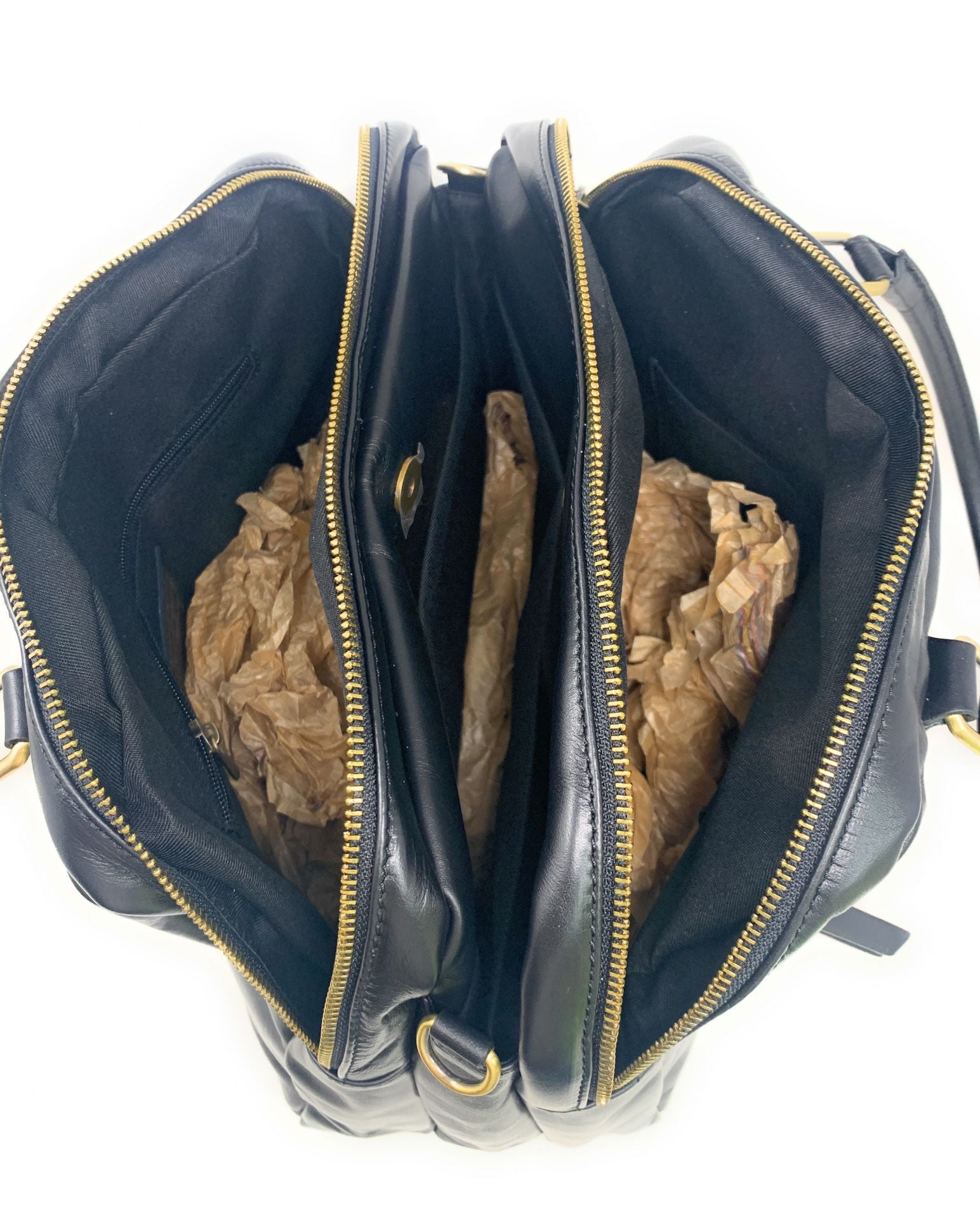 Sac bowling en cuir lisse VENDÔME Noir