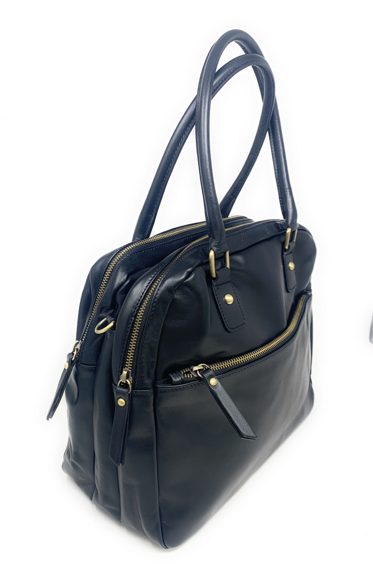 Sac bowling en cuir lisse VENDÔME Noir