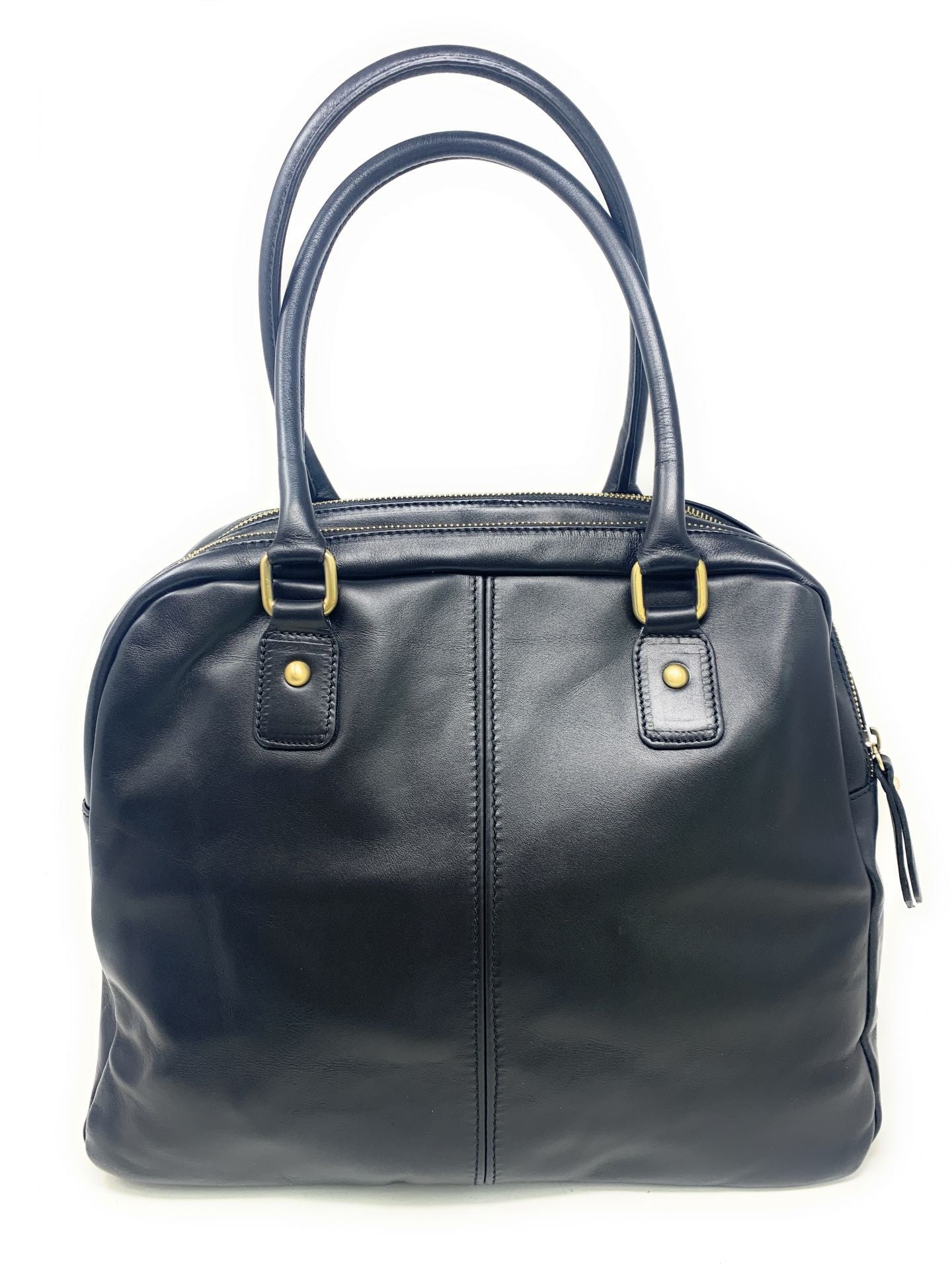 Sac bowling en cuir lisse VENDÔME Noir