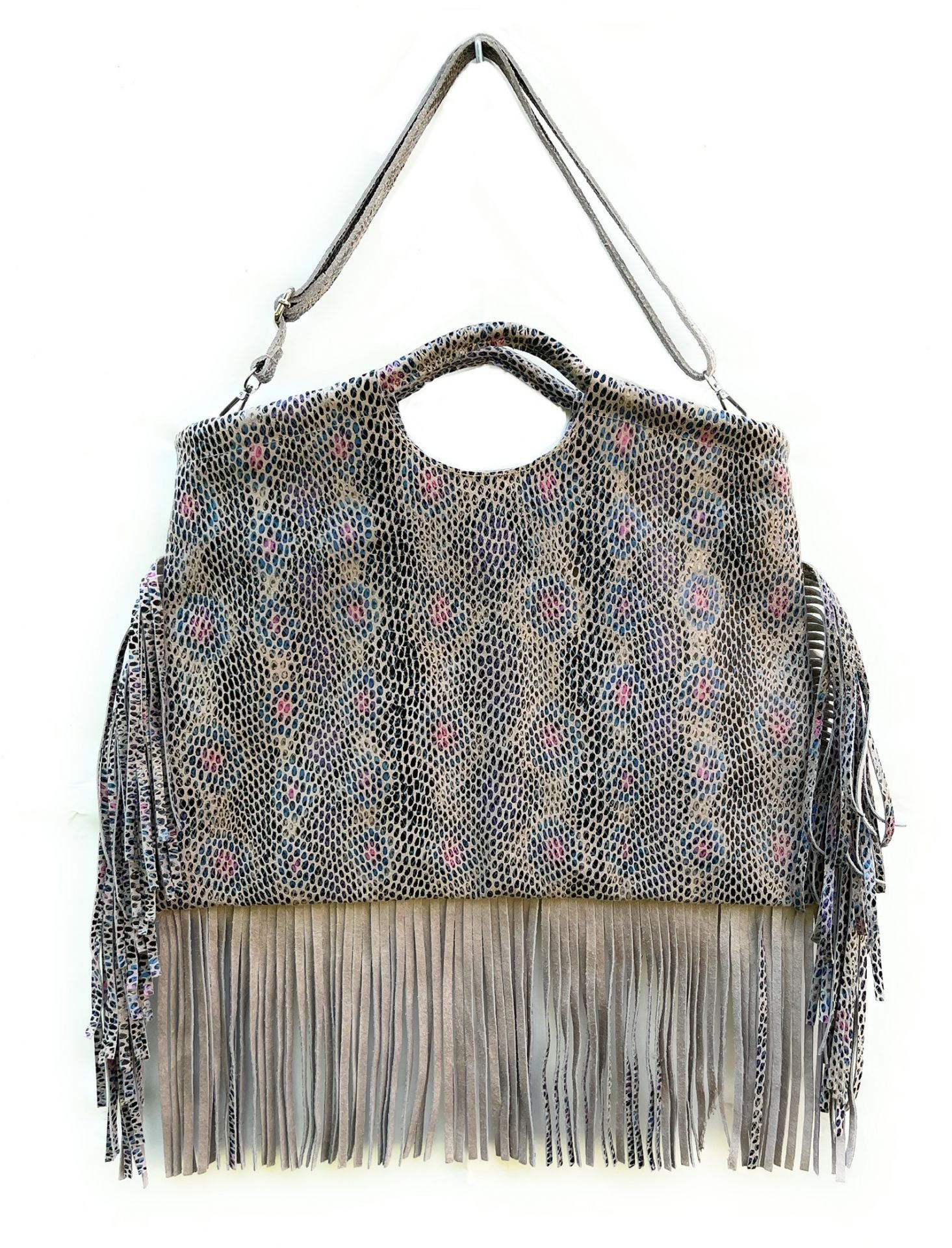Maxi sac à main en cuir imprimé MAMBA UNIQUE