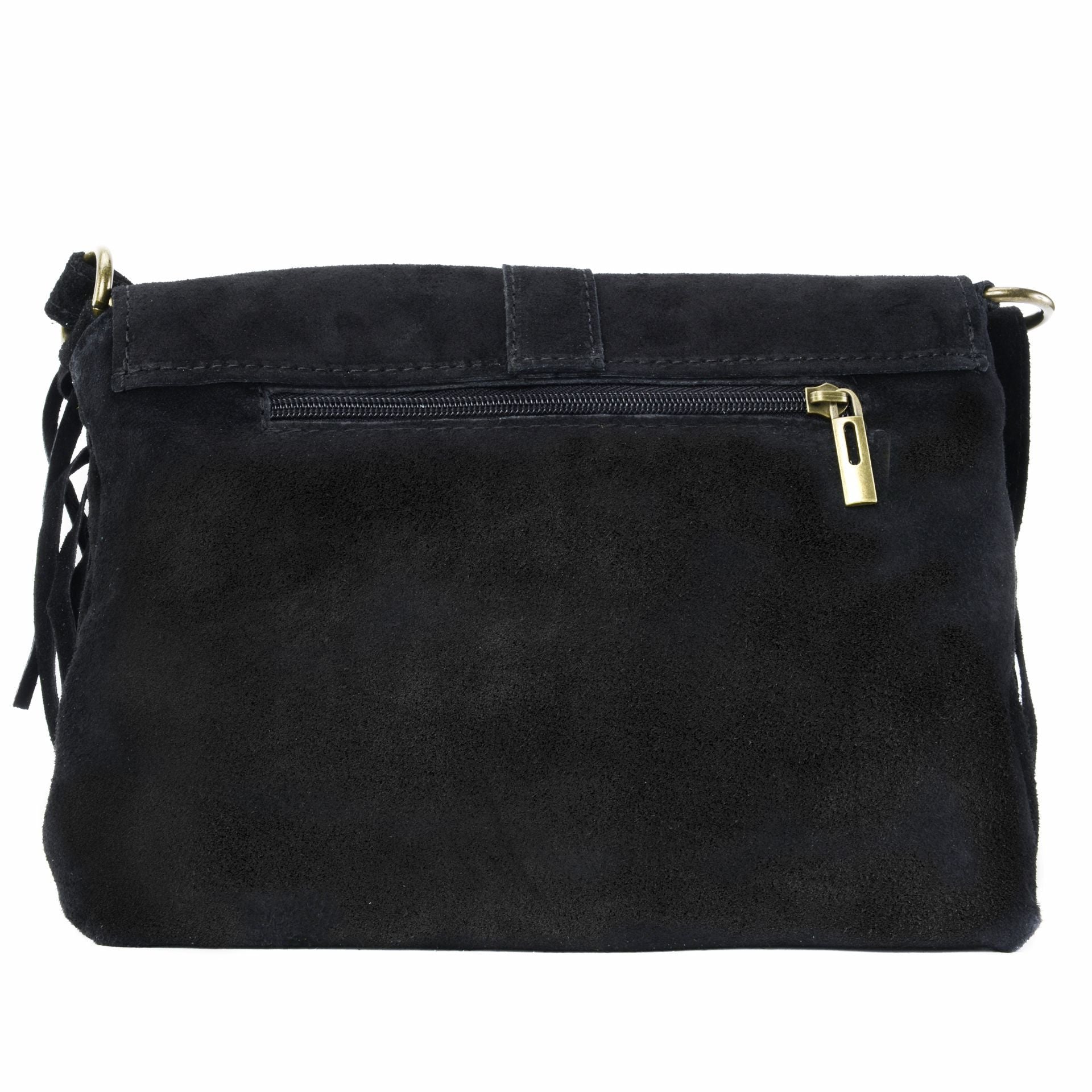 Sac à main en croûte de cuir PARAISO Noir
