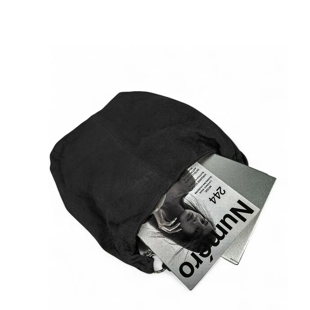 Sac à main en croûte de cuir LOVE Noir