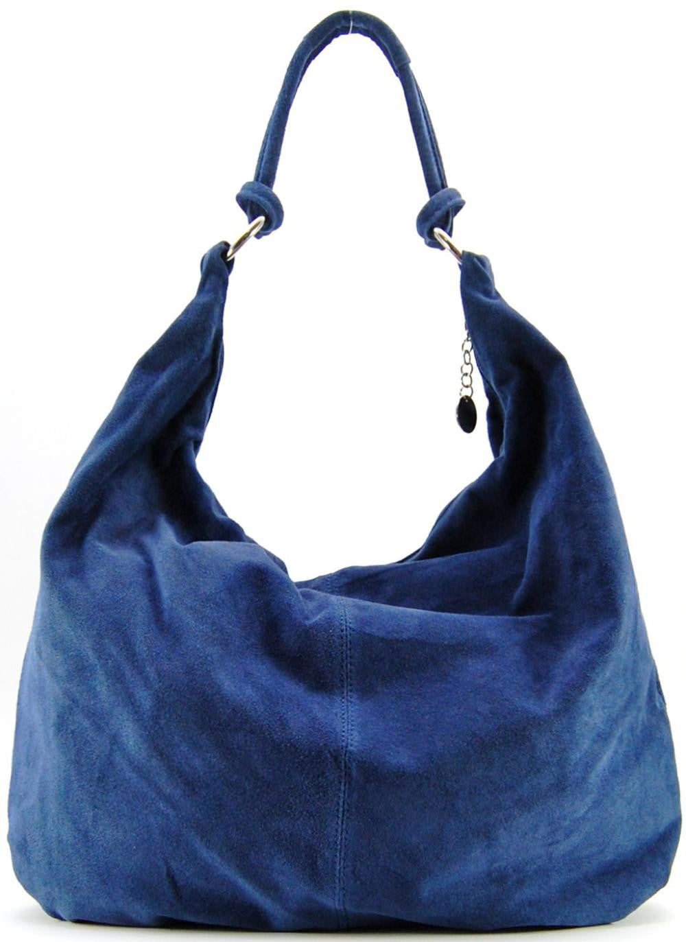 Sac à main en croûte de cuir LOVE Bleu