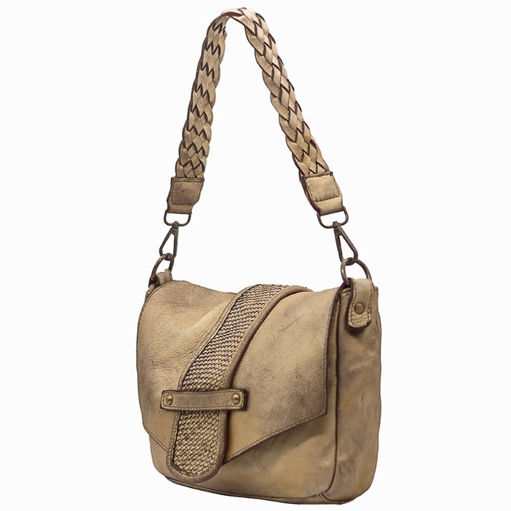 Sac à main en cuir vintage MISS LOIS Or