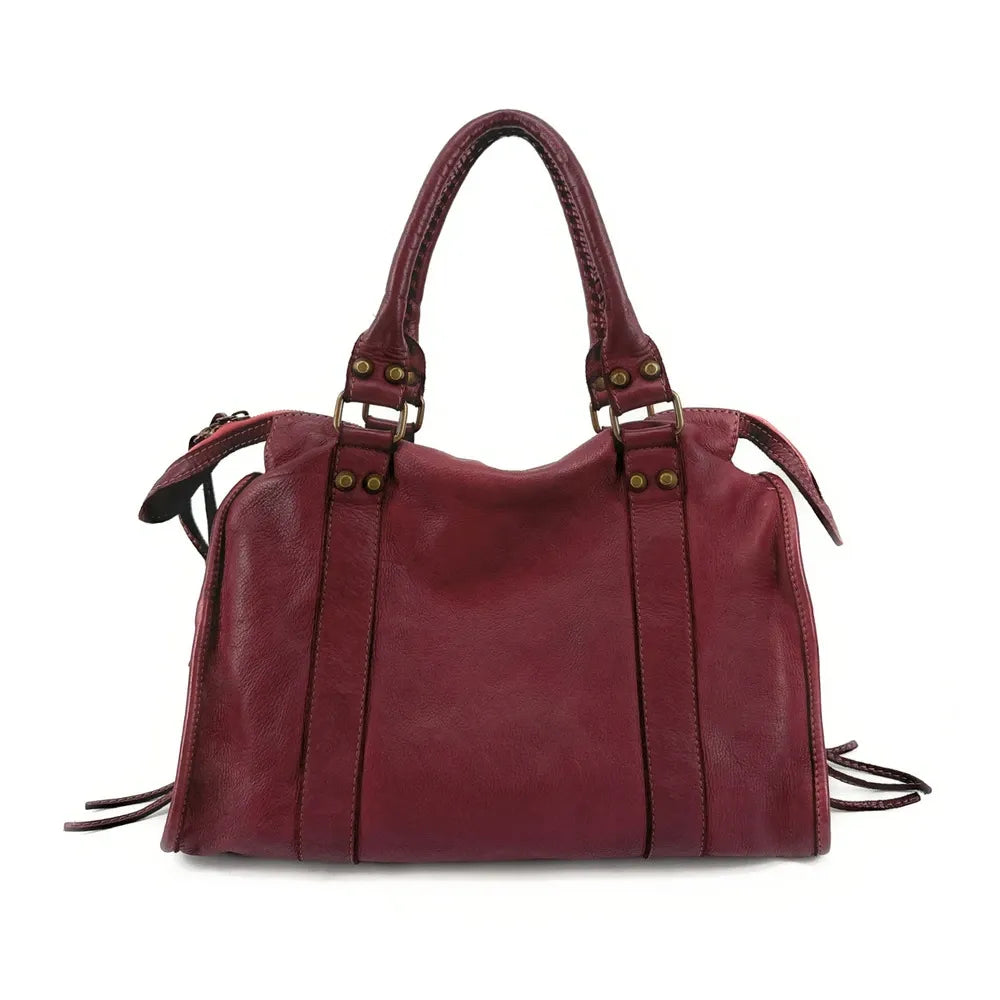 Sac à main porté épaule en cuir vintage STORM ROCK Deep Purple