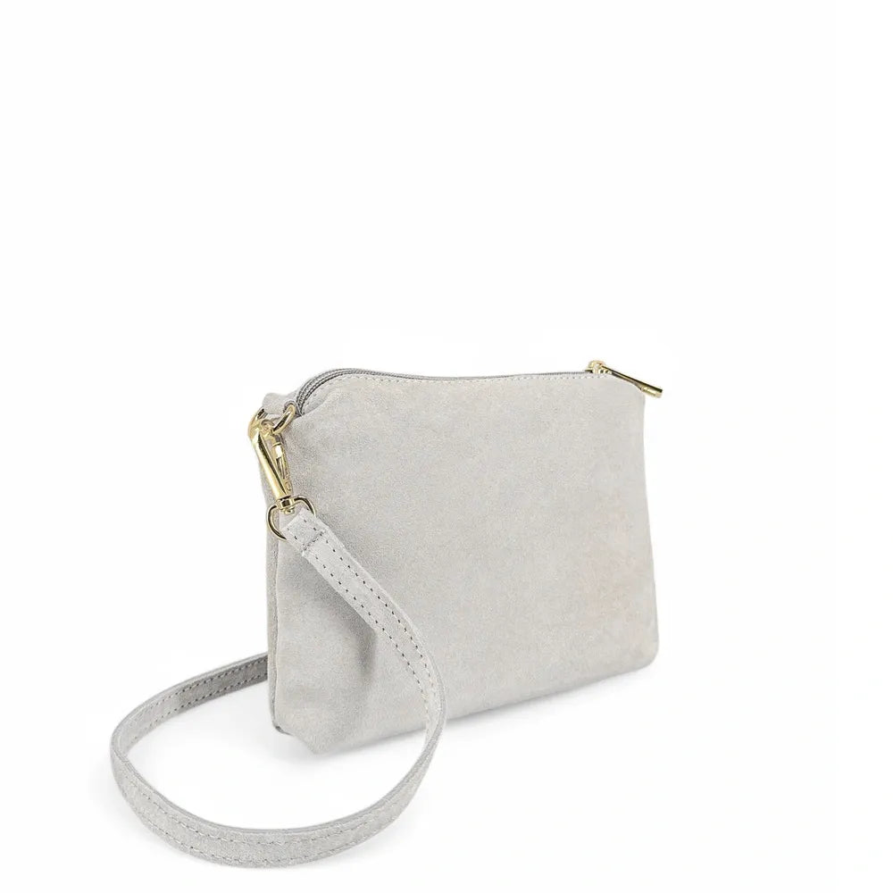 Sac à main en croûte de cuir CHARLOTTE Off-white