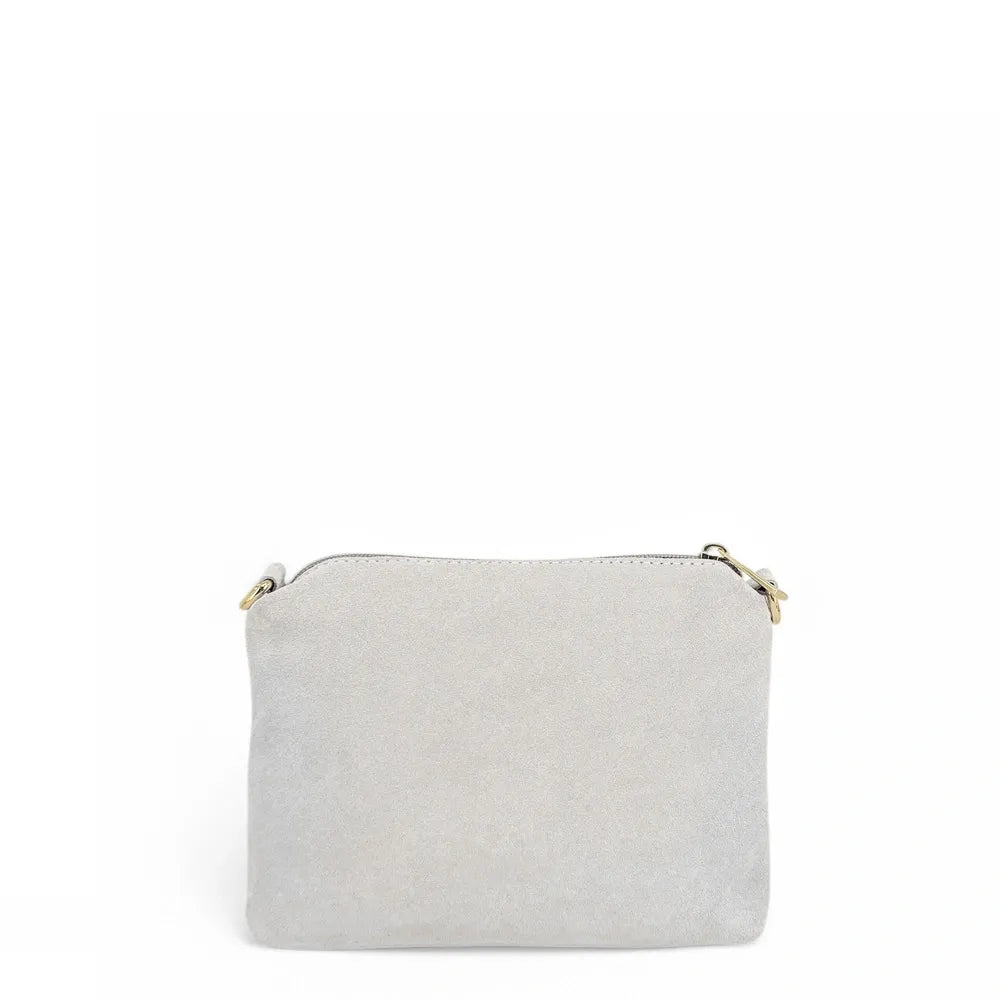 Sac à main en croûte de cuir CHARLOTTE Off-white