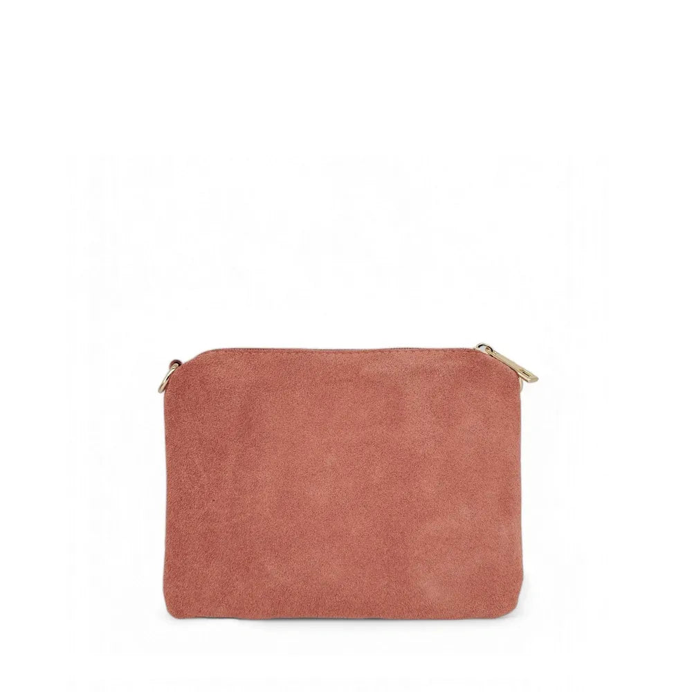 Sac à main en croûte de cuir CHARLOTTE Mocha mousse