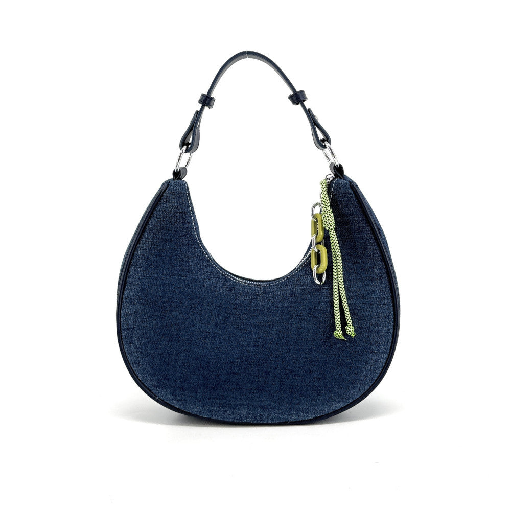 Sac à main HOBO en tissu SOHALIA Denim navy