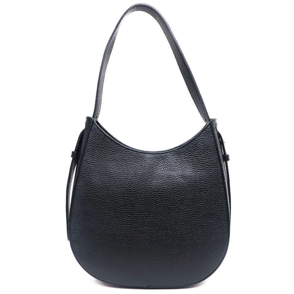 Sac HOBO en cuir grainé ESTHER Noir