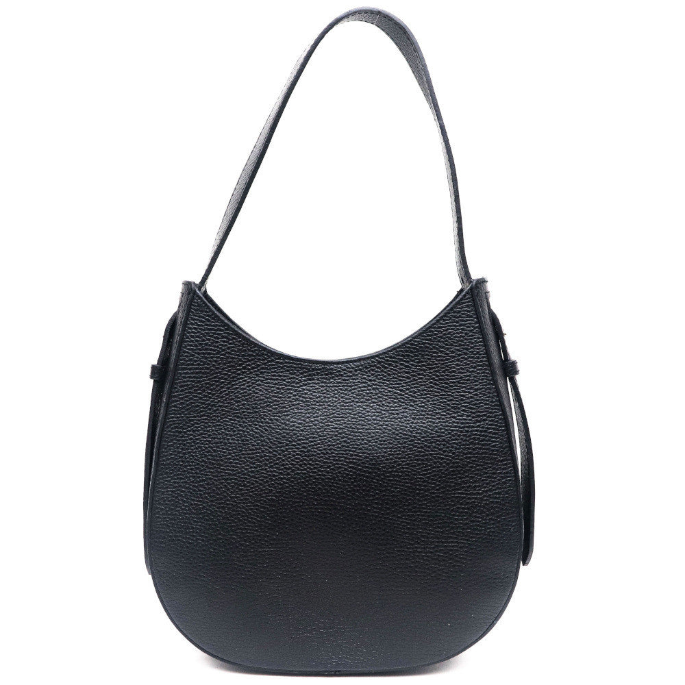 Sac HOBO en cuir grainé ESTHER Noir