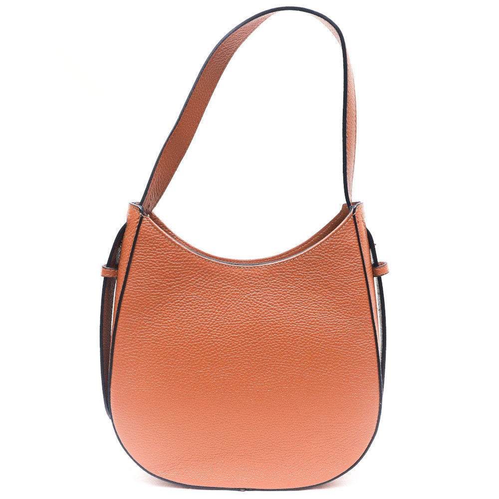 Sac HOBO en cuir grainé ESTHER Camel