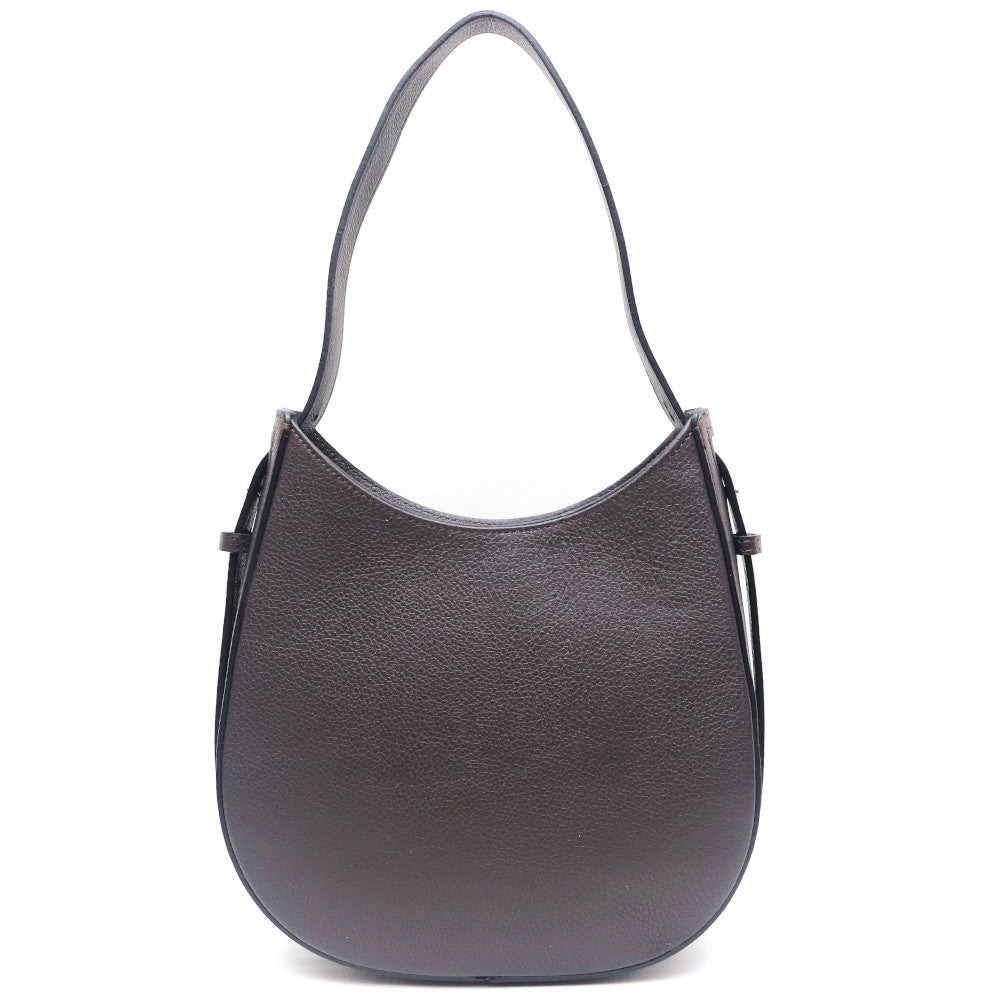 Sac HOBO en cuir grainé ESTHER Chocolat