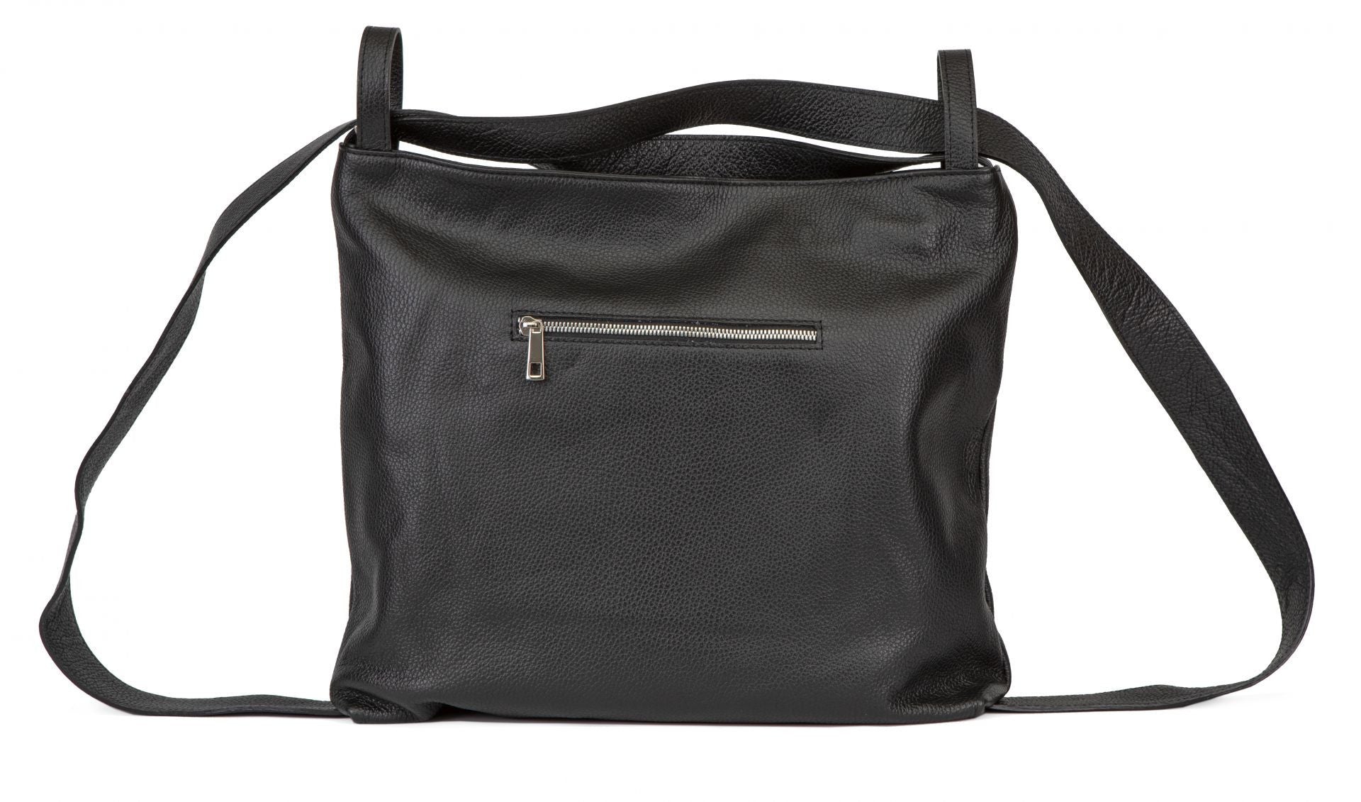 Sac à main sac à dos en cuir grainé SOHO Noir