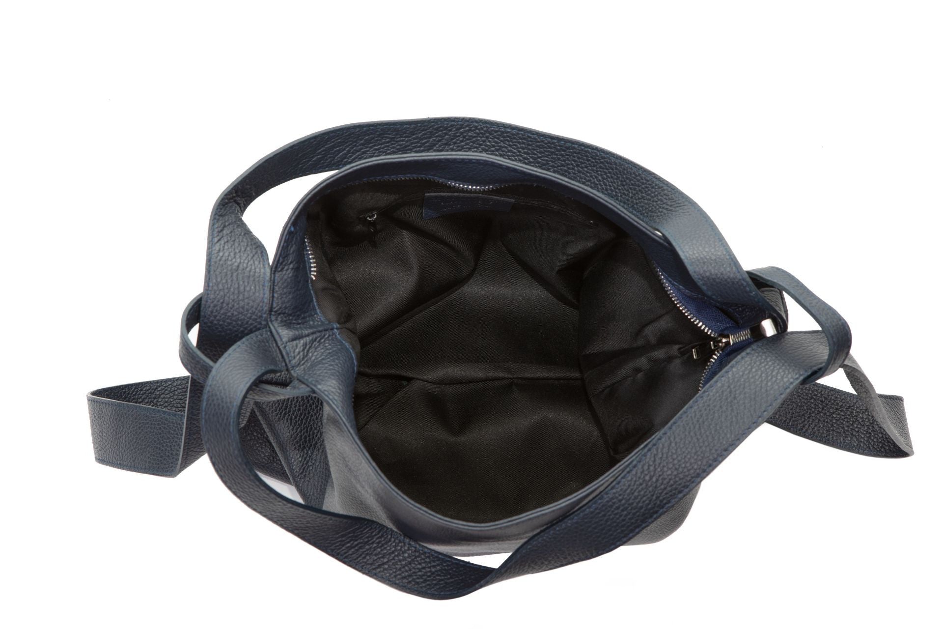 Sac à main sac à dos en cuir grainé SOHO Bleu marine