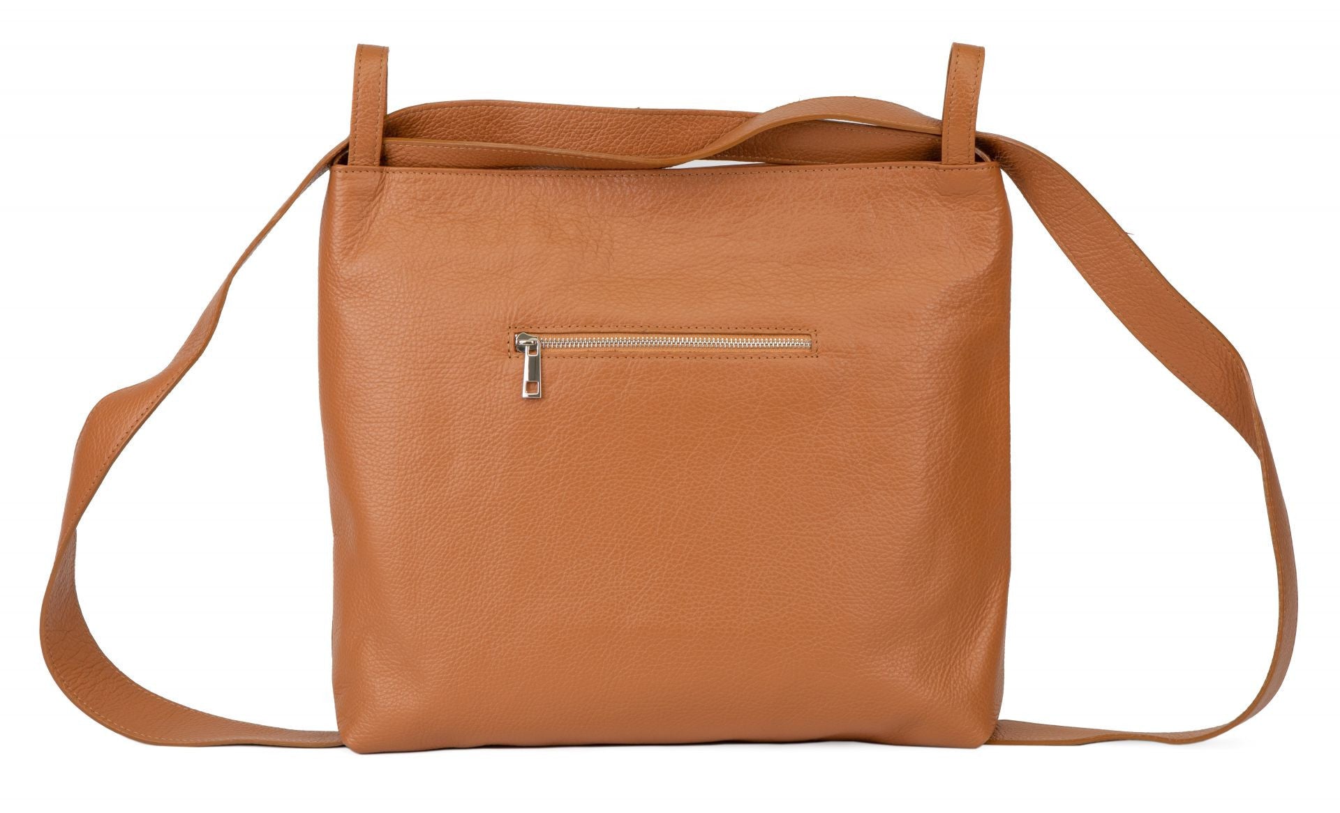 Sac à main sac à dos en cuir grainé SOHO Camel