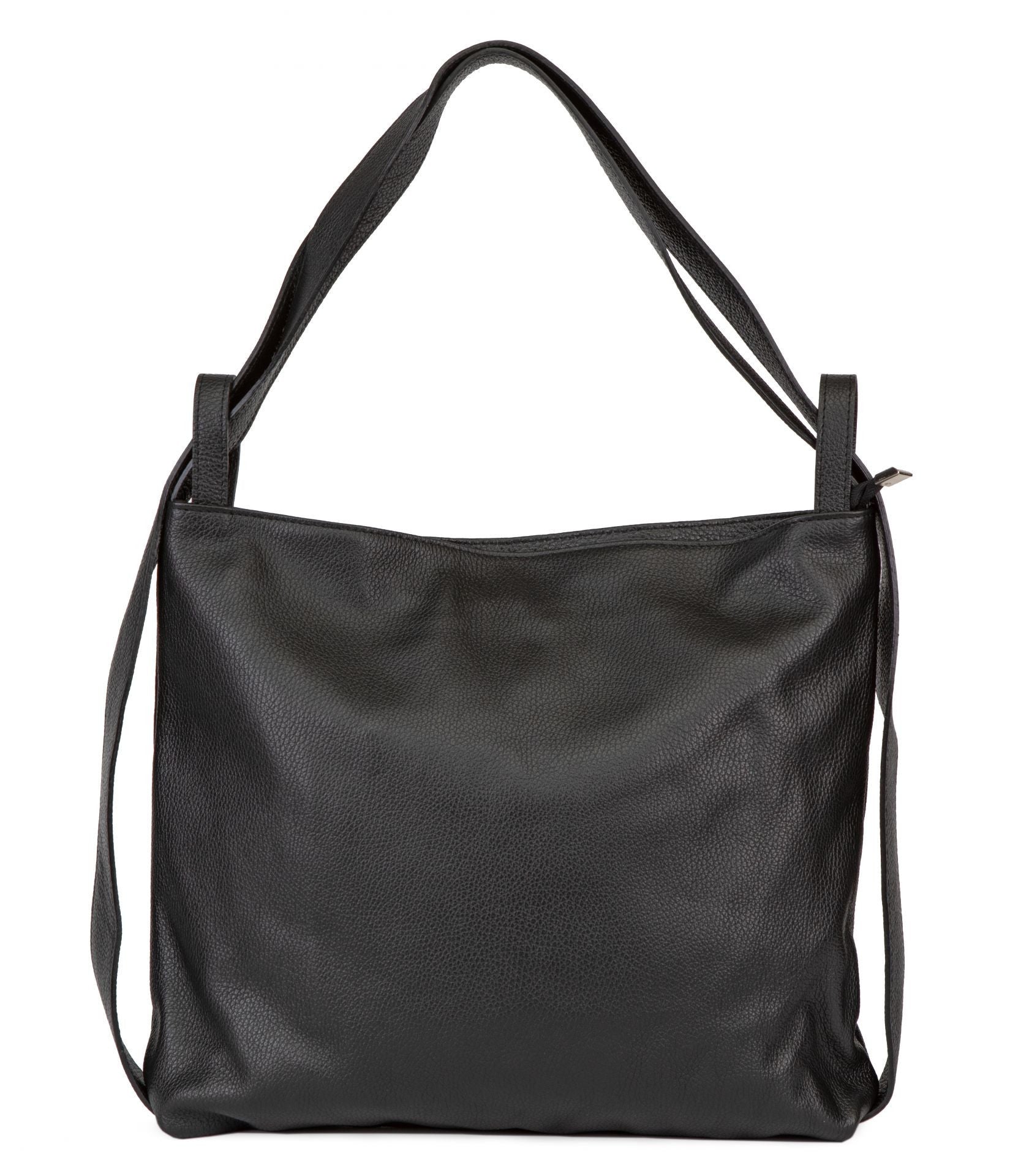 Sac à main sac à dos en cuir grainé SOHO Noir
