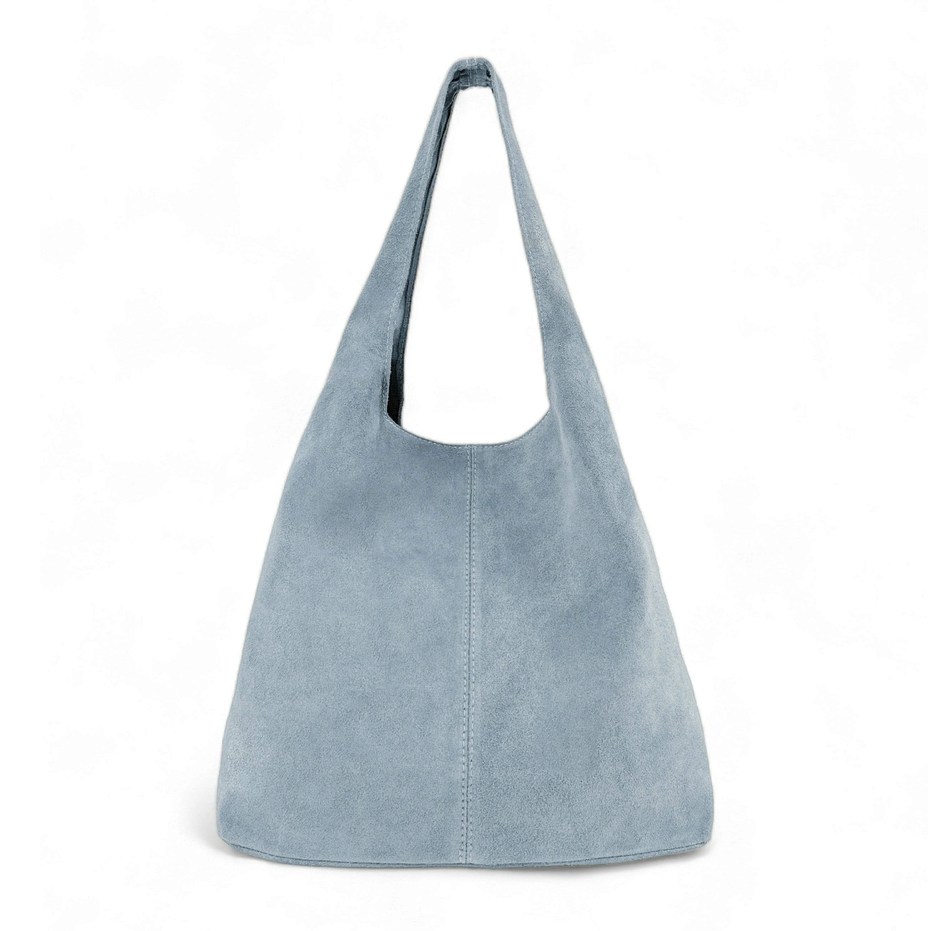 Bag main in shape HOBO suede EVA Camel