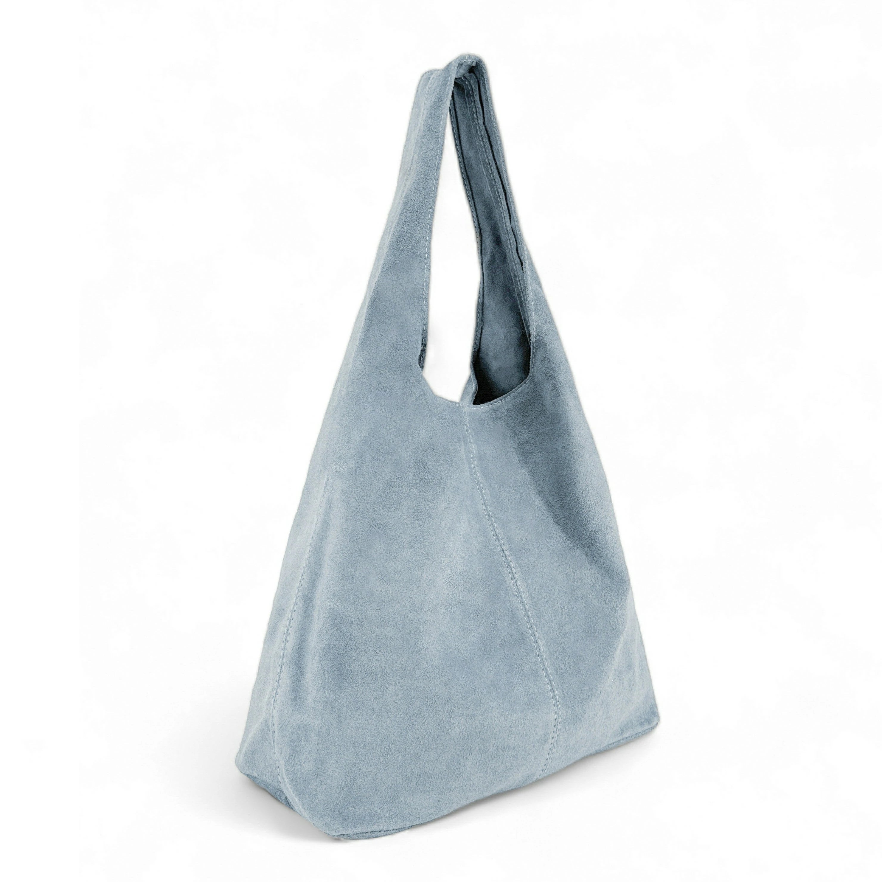 Bag main in shape HOBO suede EVA Camel