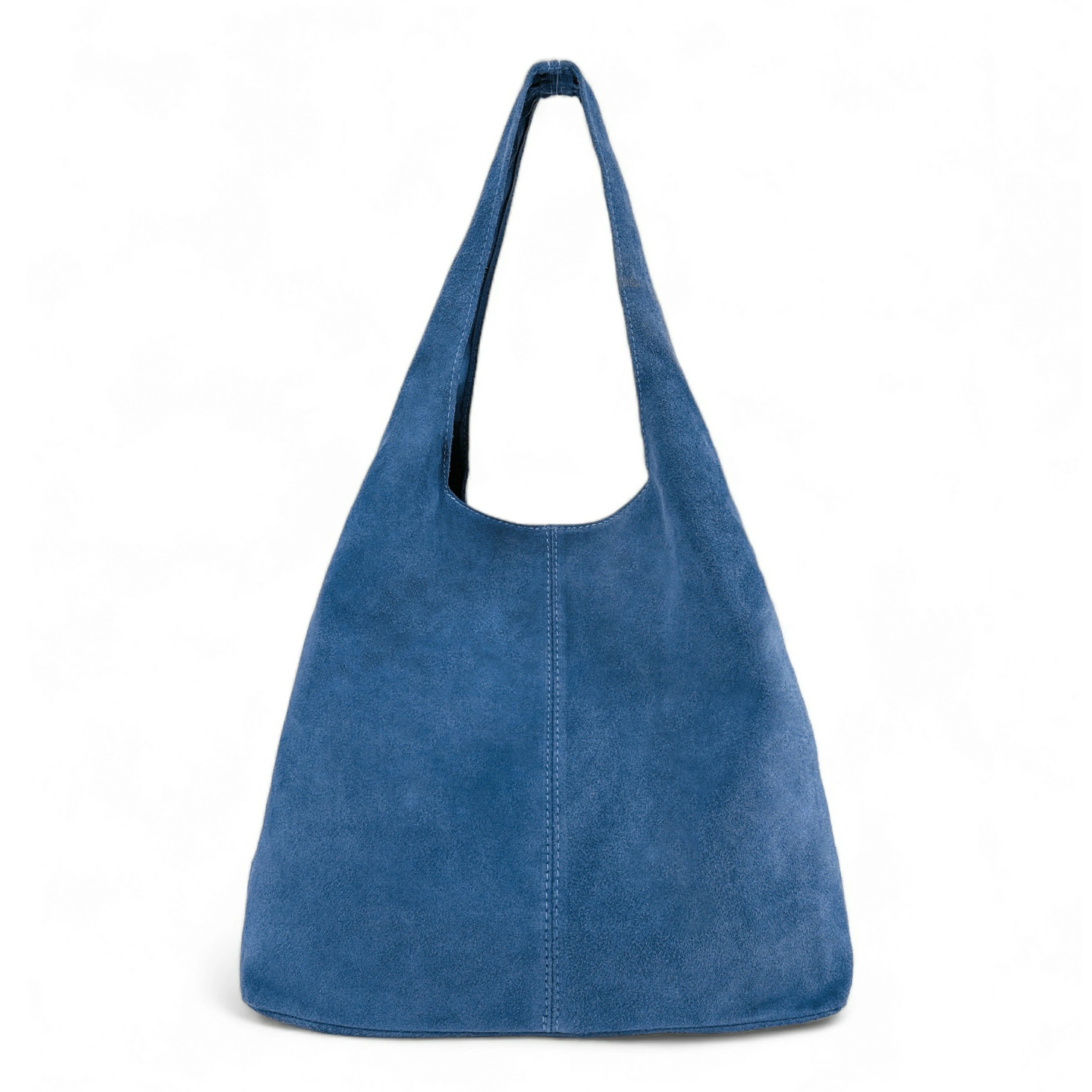 Borsa main in forma HOBO Suede EVA Blu denim