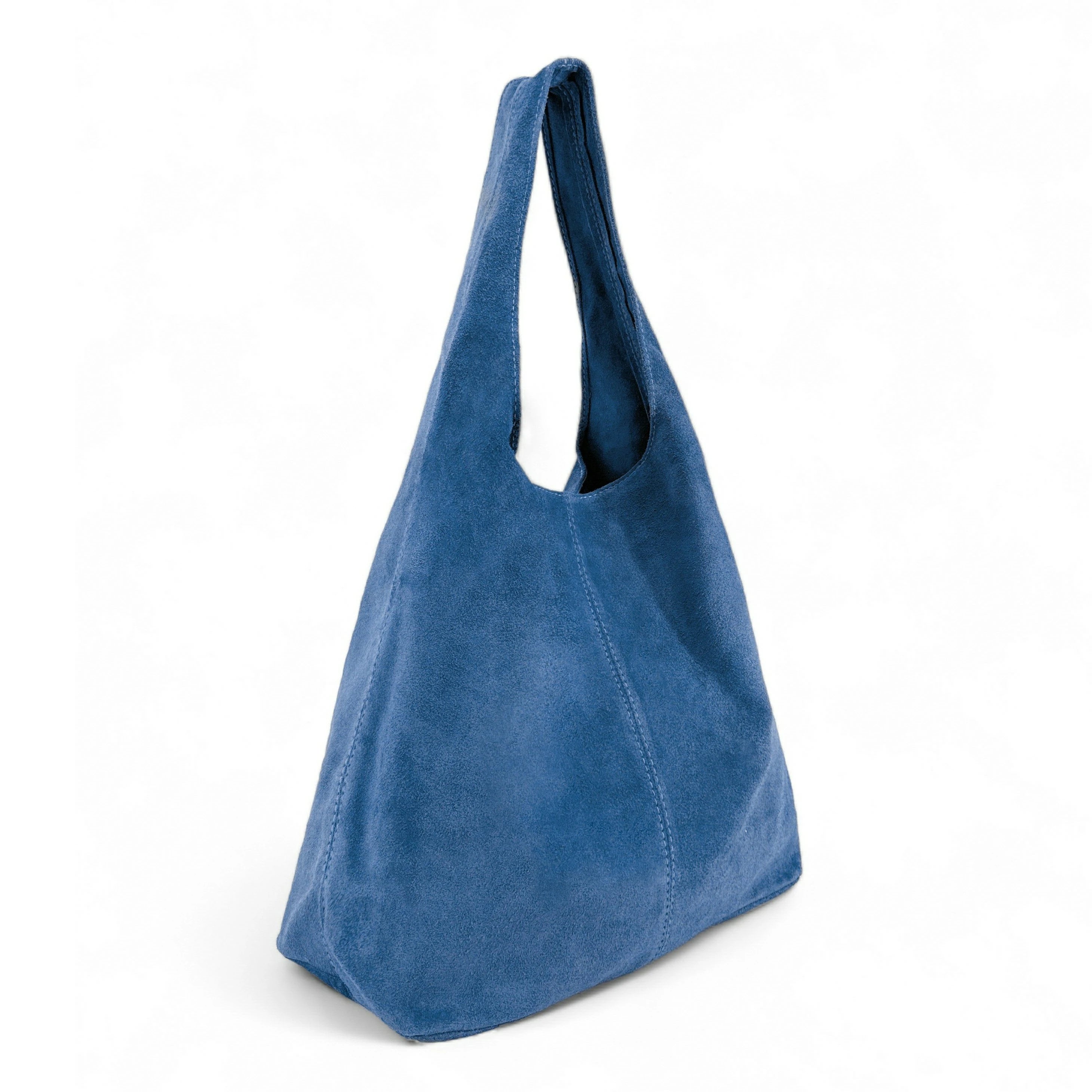 Borsa main in forma HOBO Suede EVA Blu denim