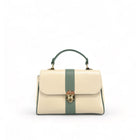 Beige / pastel verde