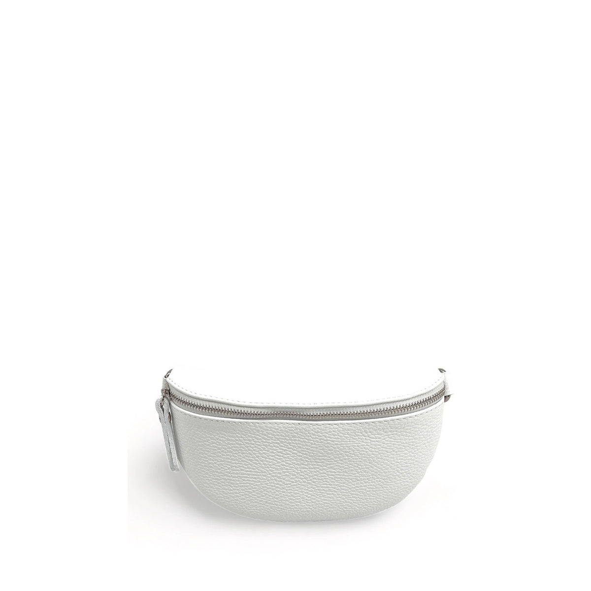 Sac banane en cuir grainé LOU Blanc