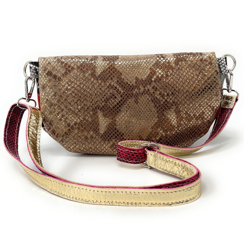 Sac banane en cuir à motif ONLY LOU multicolore 6