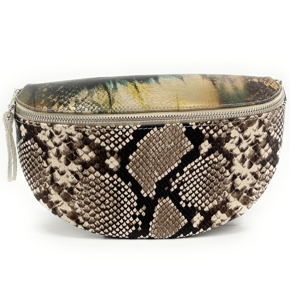 Sac banane en cuir à motif ONLY LOU multicolore 3