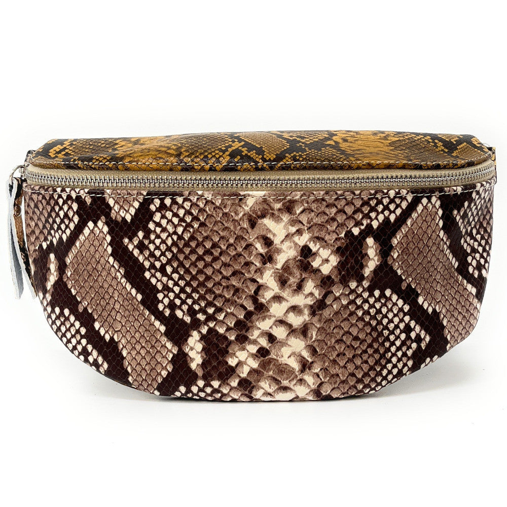 Sac banane en cuir à motif ONLY LOU multicolore 7