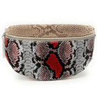 Sacchetto banana in pelle motivi ONLY LOU Multicolore 6