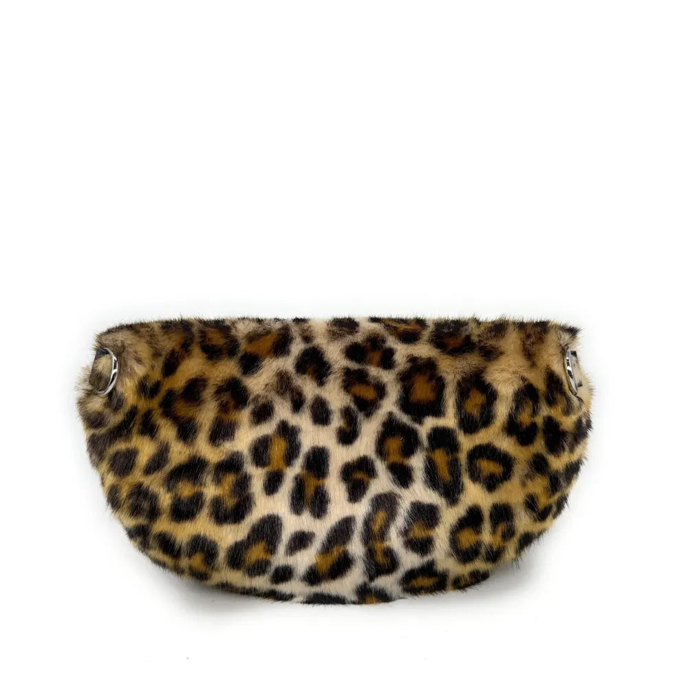 Sac banane en cuir et fausse fourrure LOU KITTY Léopard