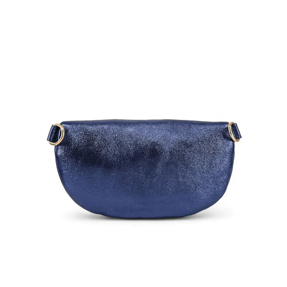 Sac banane en cuir irisé LOU-DO métal doré Nuit étoilée