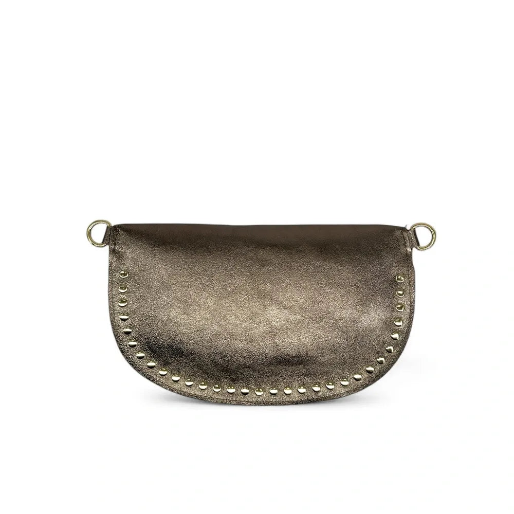 Sac banane en cuir irisé LOU PANADAS Champagne irisé
