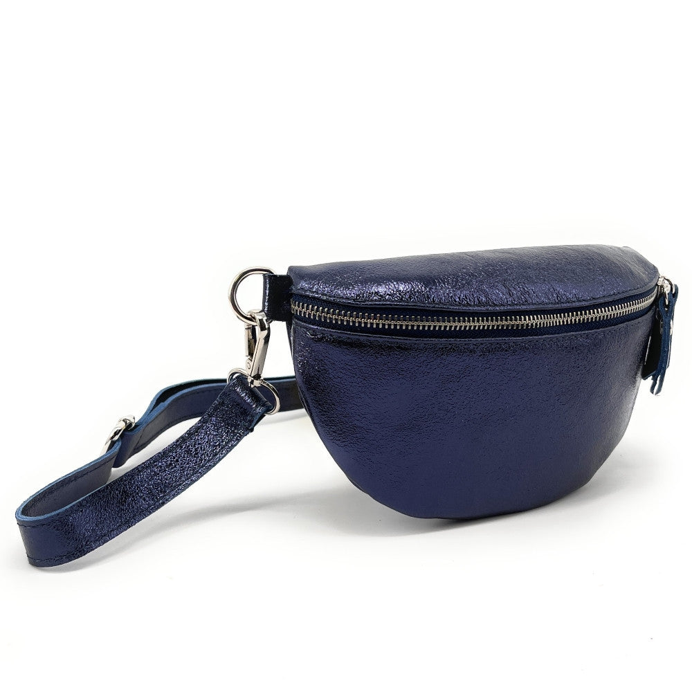 Sac banane en cuir irisé LOU Nuit étoilée