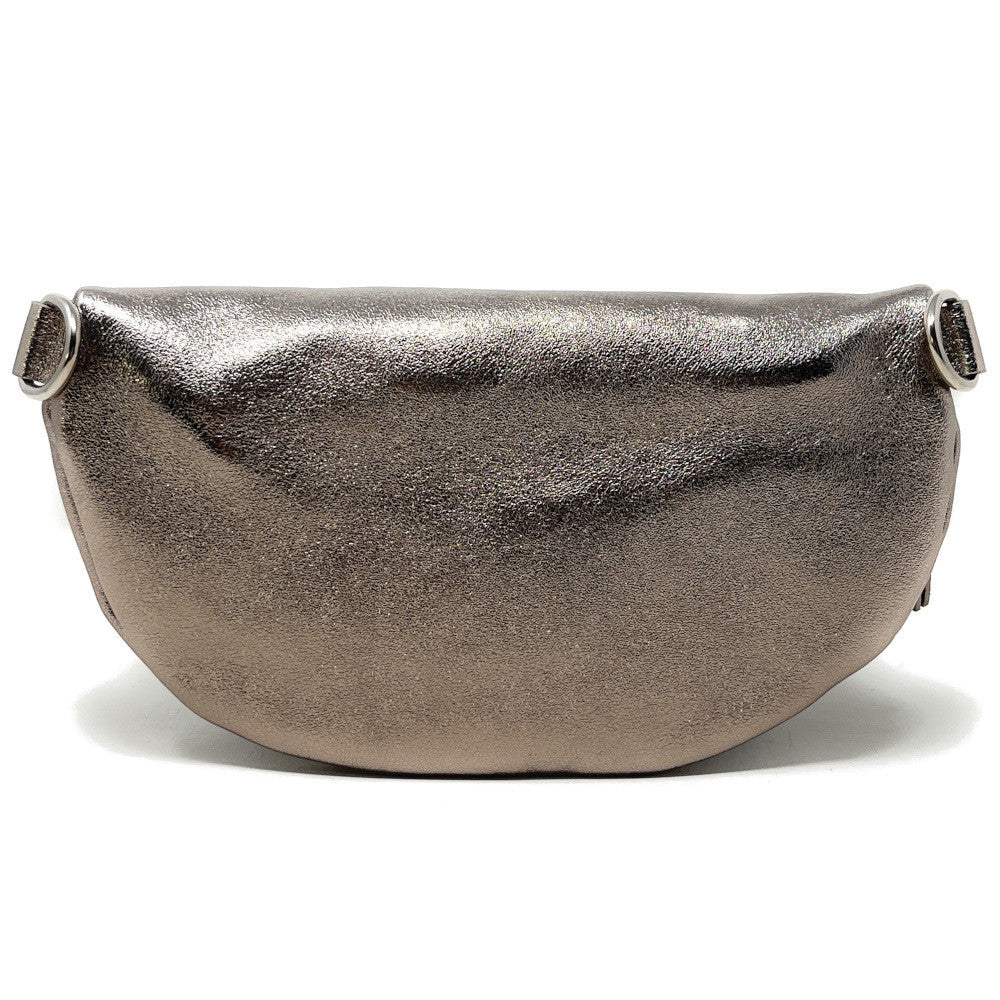 Sac banane en cuir irisé LOU Champagne irisé