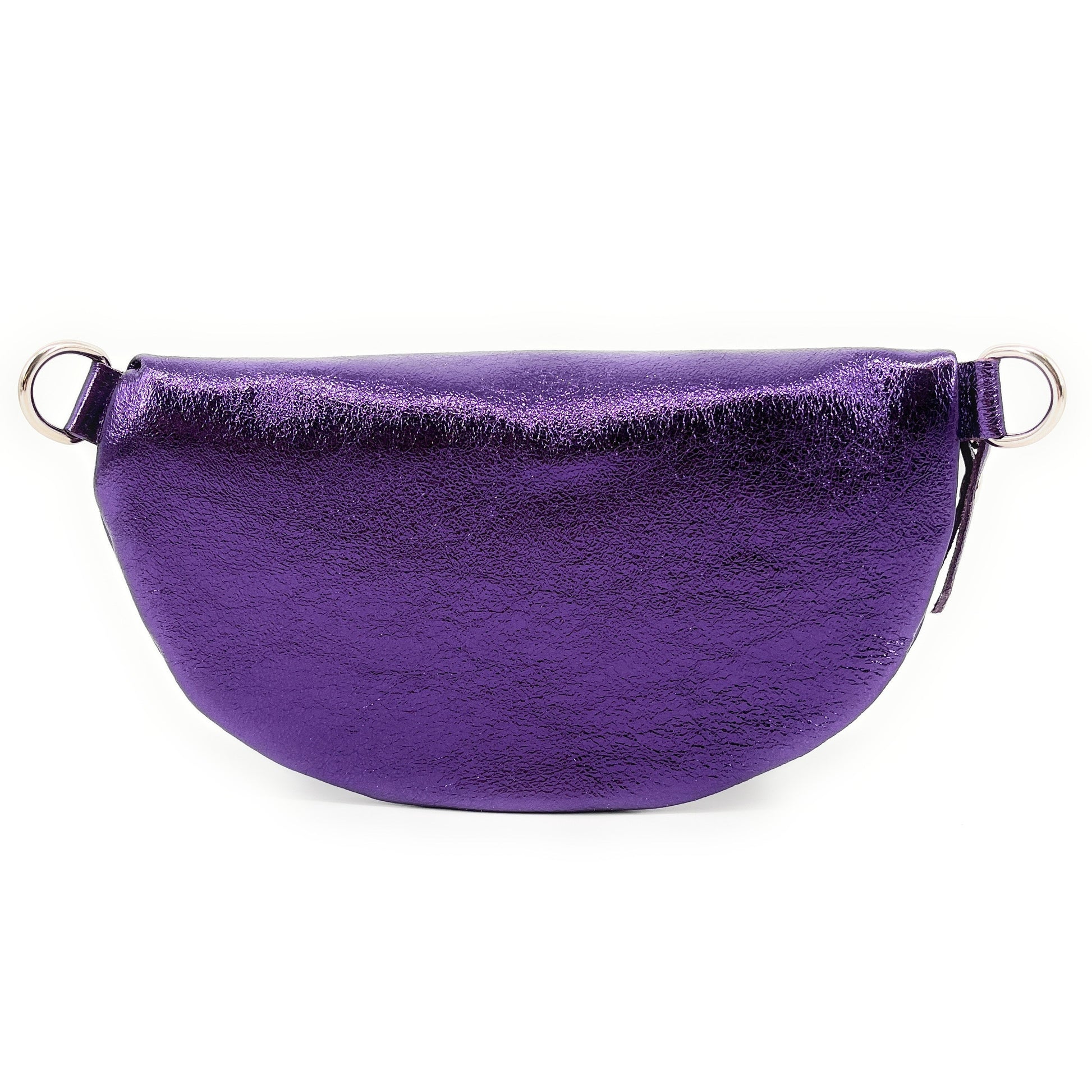 Sac banane en cuir irisé LOU Améthyste